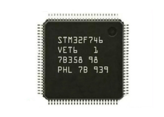 512KB FLASH Mikrokontroler IC STM32F746VET6 216MHz Arm Cortex M7 MCU 100LQFP