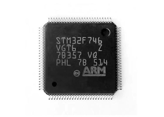 Single Core STM32F746VGT6 Mikrokontroler MCU 100LQFP 216MHz Chip Mikrokontroler