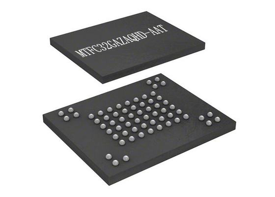 200MHz MTFC32GAZAQHD-AAT FLASH NAND Chip Memori 153VFBGA Chip Sirkuit Terpadu