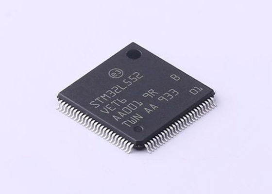 100-LQFP Surface Mount STM32L552VET6 ARM Cortex-M33 IC Mikrokontroler Tertanam