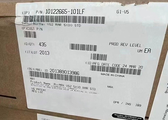150 Connector Receptacle 10122665-101LF Sistem Konektor Backplane 50VAC Kecepatan Tinggi