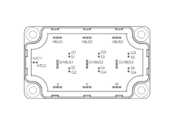 Modul IGBT Otomotif MSCSM120TAM16CTPAG 728W Modul Semikonduktor Diskrit