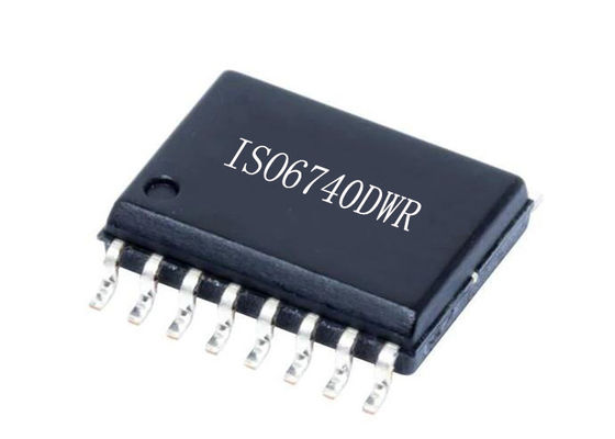 Isolator Digital 4 Saluran ISO6740DWR 50Mbps Chip Sirkuit Terpadu 16-SOIC