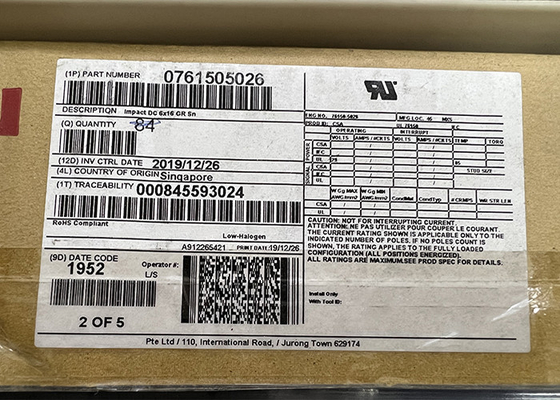 76150-5026 Konektor Backplane Chip Sirkuit Terpadu 288POS Melalui Lubang