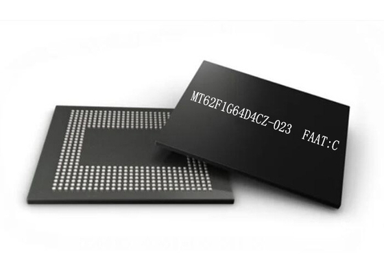 Chip Memori SDRAM Mobile LPDDR5 Paket MT62F1G64D4CZ-023 FAAT:C 64Gbit TFBGA