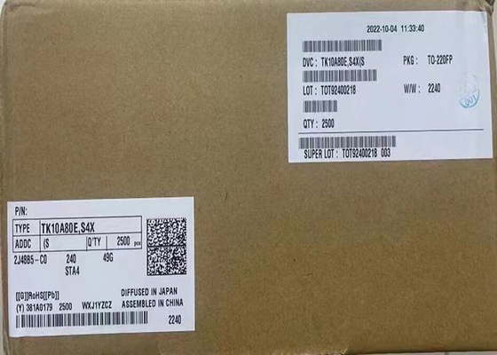 Chip Sirkuit Terpadu TK10A80E MOSFET Saluran N 800 V 10A Transistor