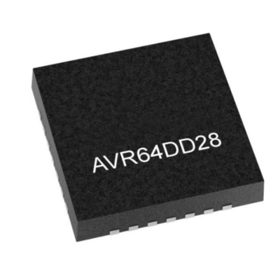 Mikrokontroler MCU AVR64DD28T-E/STX VQFN28 64KB Flash Microcontroller tertanam 24MHz