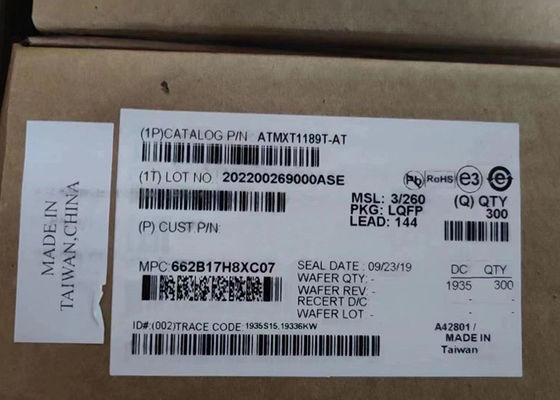 Chip sirkuit terpadu ATMXT1189T-AT Pengontrol layar sentuh otomotif LQFP144