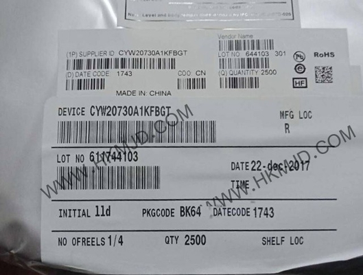 Modul Komunikasi Wireless CYW20730A1KFBGT 2.4GHz Single Chip BT Transceiver