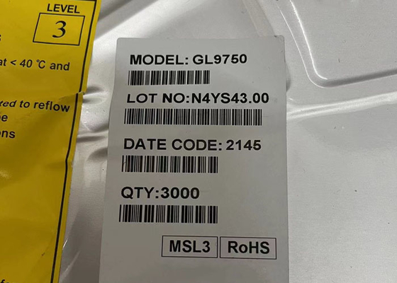 Chip Sirkuit Terintegrasi GL9750 3.3V hingga 1.2V Pengontrol Pembaca Kartu QFN-32