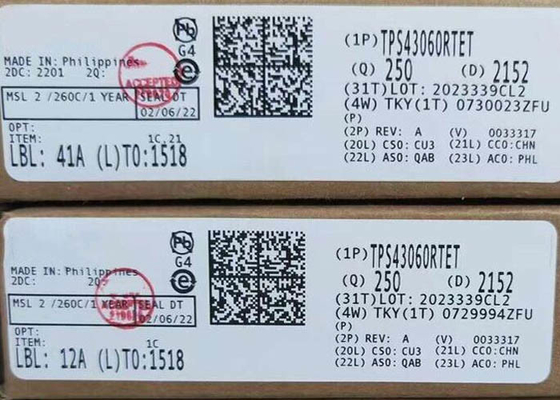 Chip Sirkuit Terpadu TPS43060RTET Pengontrol DC-DC Boost Sinkron WQFN-16