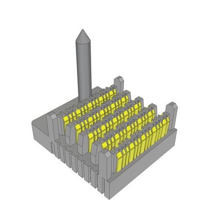 Konektor EBTM-4-10-2.0-S-VT-1-R 80POS High-Speed Backplane Header Sudut Kanan