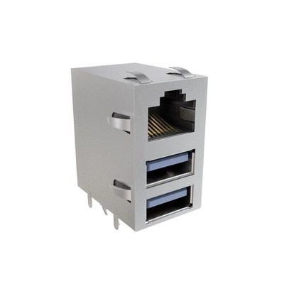 RJE361883401 Konektor Konektor Kombo-Tumpuk 8POS RJE36 Series Modular Jack