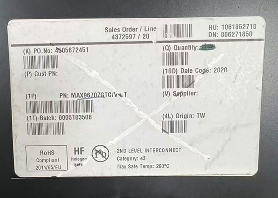 MAX96707GTG Integrated Circuit Chip 14-Bit GMSL Serializer Dengan Coax/STP Cable Drive