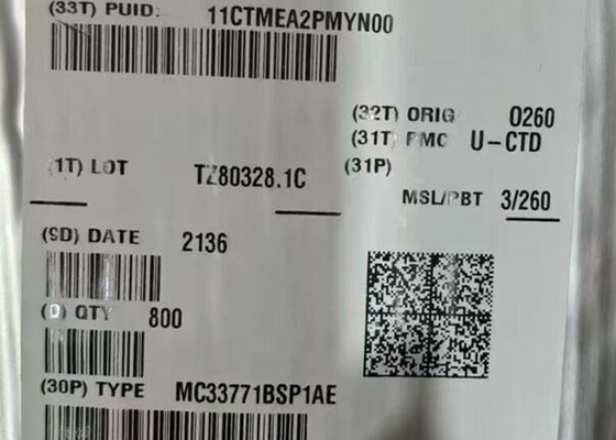MC33771BSP1AE Chip Sirkuit Terpadu LQFP-64 IC Pengontrol Sel Baterai Lithium Ion