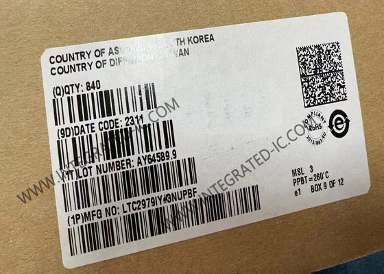 Integrated Circuit Chip LTC2979IY 9V hingga 72V Kontroler Jembatan Diode Ideal DFN8