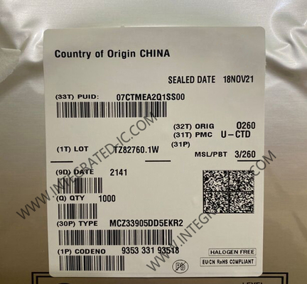 MCZ33905DD5EKR2 Integrated Circuit Chip System Basis Chip dengan CAN dan LIN berkecepatan tinggi