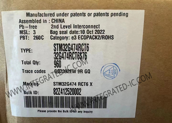 170MHz Mikrokontroler MCU STM32G474RCT6 ARM Cortex-M4F LQFP64 IC Mikrokontroler