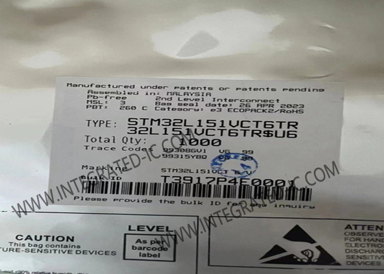 STM32L151VCT6 Mikrokontroler MCU 32MHz 32-Bit Single-Core Mikrokontroler IC LQFP-100