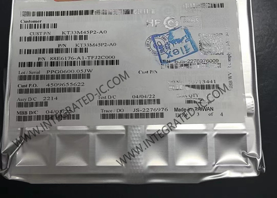 88E6176-A1-TFJ2C000 IC Ethernet Chip Sakelar Ethernet Gigabit 7-Port Daya Rendah