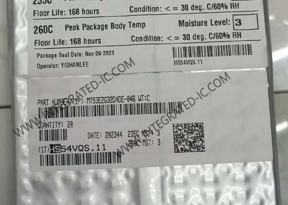 MT53E2G32D4DE-046 WT:C Memori IC Chip 64Gbit Parallel DRAM LPDDR4X Memori IC TFBGA200
