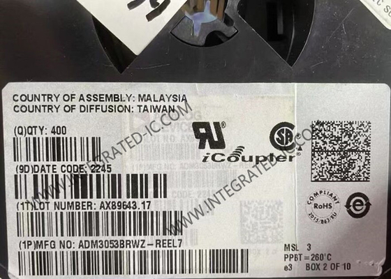 ADM3053BRWZ Integrated Circuit Chip Terisolasi CAN Transceiver SOIC-20 CAN FD Transceiver