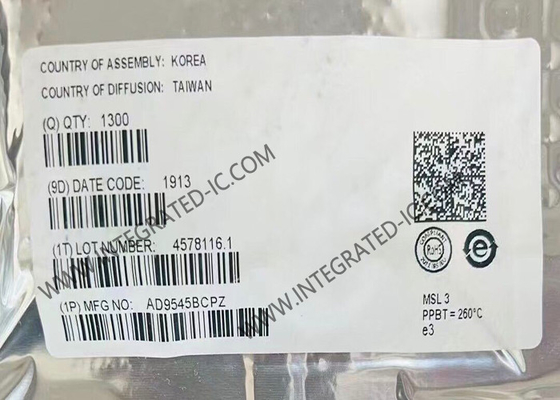 Integrated Circuit Chip AD9545BCPZ 813mW Synchronizer Dan Adaptive Clock Translator