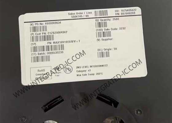 MAX16916GUB Sirkuit Terpadu Chip Ideal Dioda Reverse-Battery dan Perlindungan Tingkat Tingkat Sakelar/Pengontrol Limiter