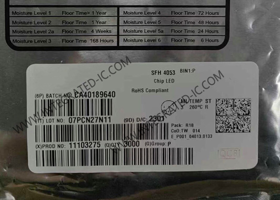 SFH4053 Chip Sirkuit Terpadu 1.6V 70mA Pemancar Inframerah Daya Tinggi