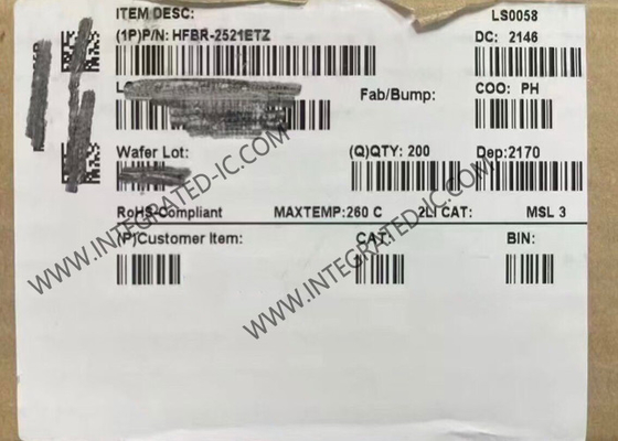 HFBR-2521ETZ Chip Sirkuit Terpadu Penerima Link Serbaguna 5MBD Penerima Serat Optik