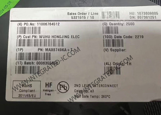 MAX6749KA Integrated Circuit Chip μP Reset Circuits SOT-23-8 Surveillance Circuits