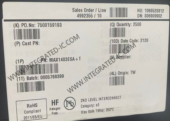 MAX1483ESA Integrated Circuit Chip 20μA Slew-Rate-Limited RS-485 Transceivers