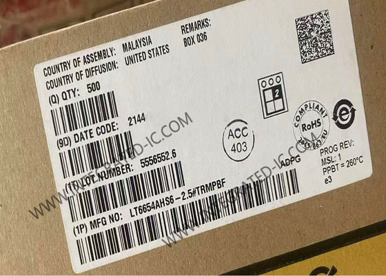 LT6654AHS6-2.5 Integrated Circuit Chip Precision Wide Supply High Output Drive Referensi Kebisingan Rendah