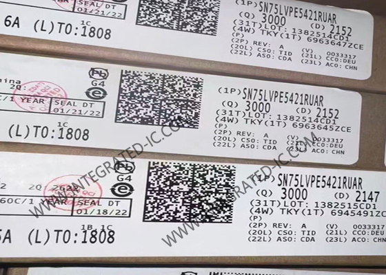 SN75LVPE5412RUAR Chip Sirkuit Terpadu PCIe 5.0 32Gbps 4-Saluran Linear Redriver