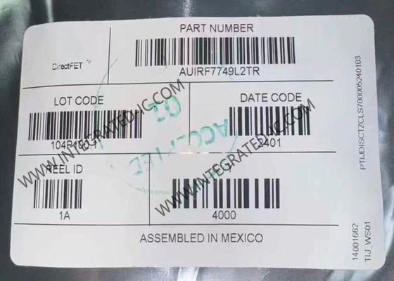 Chip Sirkuit Terpadu AUIRF7749L2TR Transistor MOSFET Tunggal 10V Otomotif