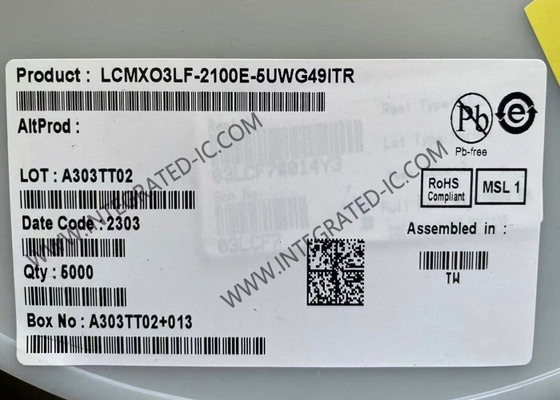 Array Gerbang yang Dapat Diprogram Lapangan LCMXO3LF-2100E-5UWG49ITR MachXO3 IC Array Gerbang yang Dapat Diprogram Lapangan Tertanam