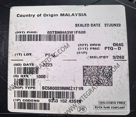 SC580020MMZ171R Mikrokontroler MCU Prosesor Tertanam Berkinerja Tinggi Paket BGA