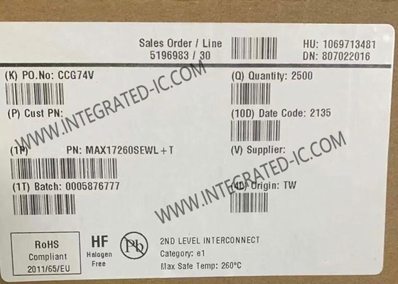 MAX17260SEWL Sirkuit Terpadu Chip Sistem Manajemen Baterai IC Lithium Ion 9-WLP