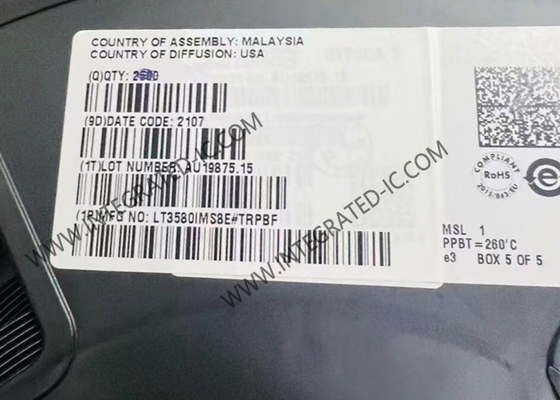 LT3580IMS8E Chip Sirkuit Terpadu Sinkronisasi Peningkatan Inverting DC/DC Converter