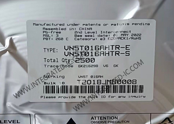 VN5T016AHTR Integrated Circuit Chip Single Channel High Side Driver TO-252-7 Pengemudi Gerbang