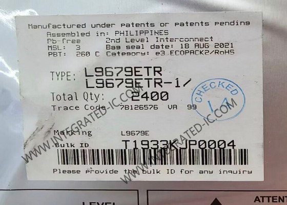 L9679ETR Chip Sirkuit Terpadu Pemutus Baterai Otomotif Dan IC Ekspansi Sistem Airbag