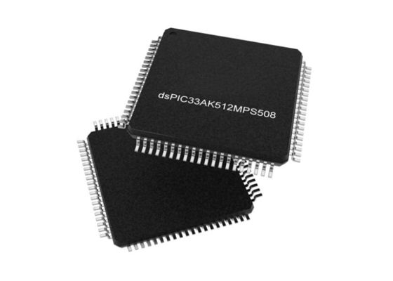 Mikrokontroler DSPIC33AK512MPS508-I/PT MCU 200MHz Kinerja Tinggi 32Bit Inti Tunggal DSC