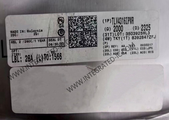 TLV4316IPWR Chip Sirkuit Terpadu Quad 5.5V 10MHz RRIO Penguat Operasional