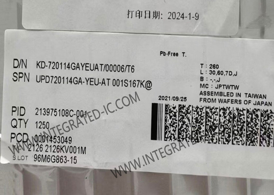 UPD720114GA Sirkuit Terpadu Chip ECOUSB USB 2.0 Hub Controller TQFP48 Pengontrol Hub USB