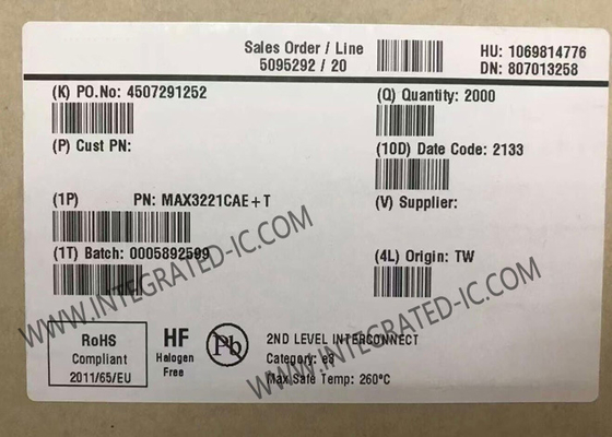 Chip Sirkuit Terpadu MAX3221CAE 3V Hingga 5.5V Transceiver RS-232 Dengan AutoShutdown