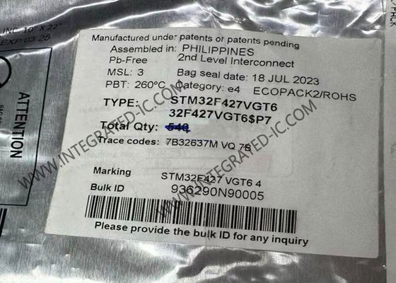 STM32F427VGT6 Mikrokontroler MCU Berkinerja Tinggi 32-Bit 180MHz ARM Cortex-M4 MCU