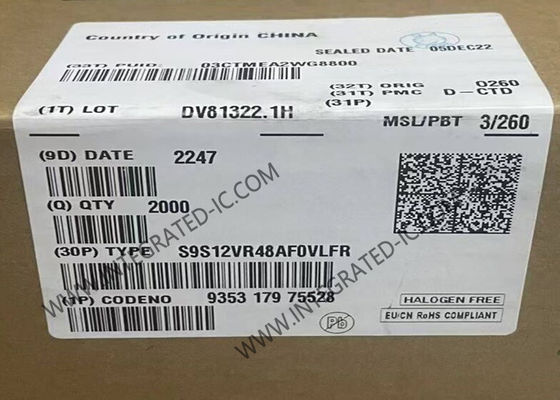 S9S12VR48AF0VLFR Mikrokontroler MCU 16-Bit 25MHz S12 MagniV Mikrokontroler IC 48-LQFP