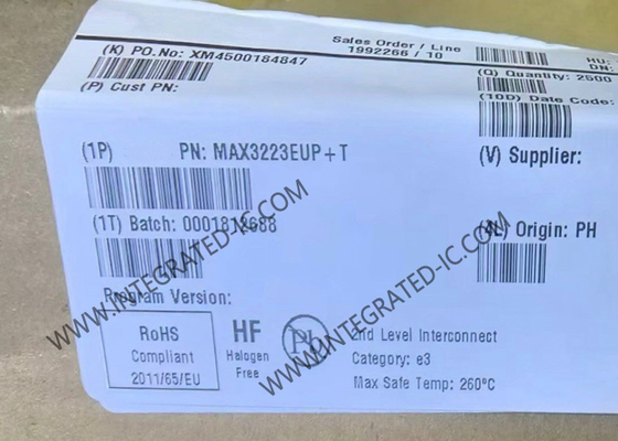 MAX3223EUP Integrated Circuit Chip 250kbps RS-232 Transceiver Dengan AutoShutdown