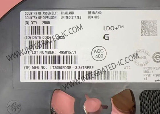 LT3050EDDB-3.3 Integrated Circuit Chip 100mA Linear Regulator Dengan Presisi Batas Arus Dan Output Diagnostik