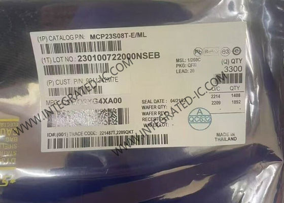 MCP23S08T-E/ML Integrated Circuit Chip 8Bit SPI I/O Expander Dengan Serial Interface